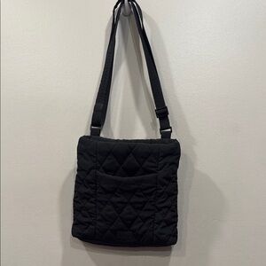 Vera Bradley Black Crossbody Bag with Textured Design